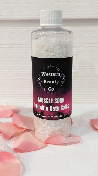 Foaming Muscle Soak Bath Salts